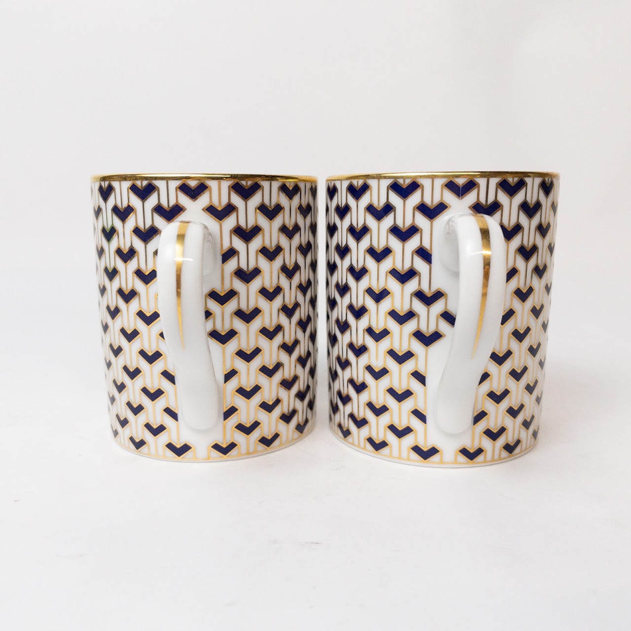 Tiffany & Co. Manhattan Blue Mug Pair