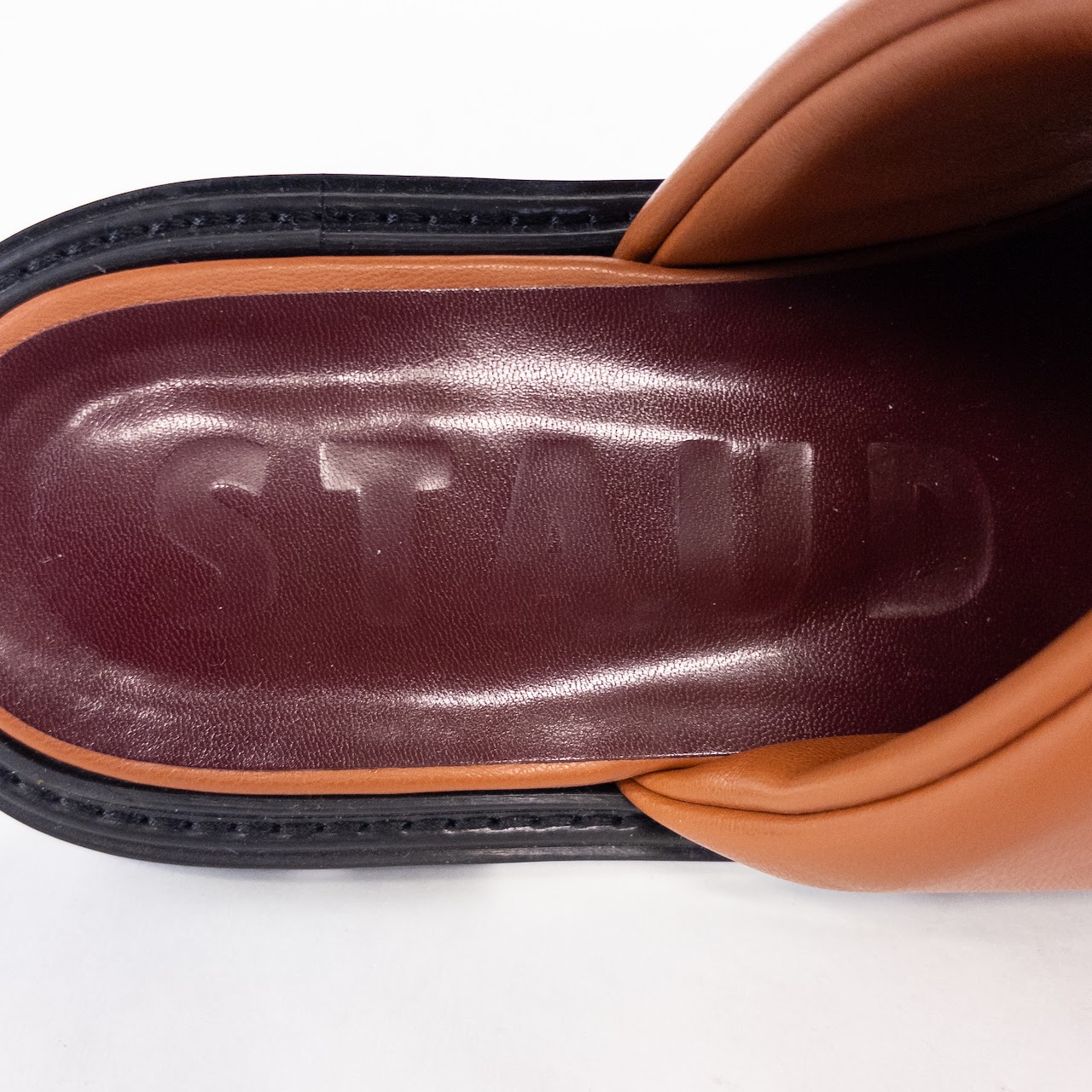 Staud Astro Padded Vegan Leather Slides