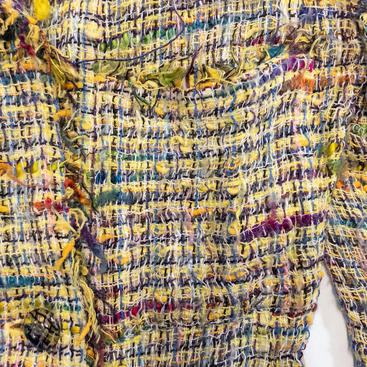 Chanel Boutique  Vintage Rainbow Fringe Jacket