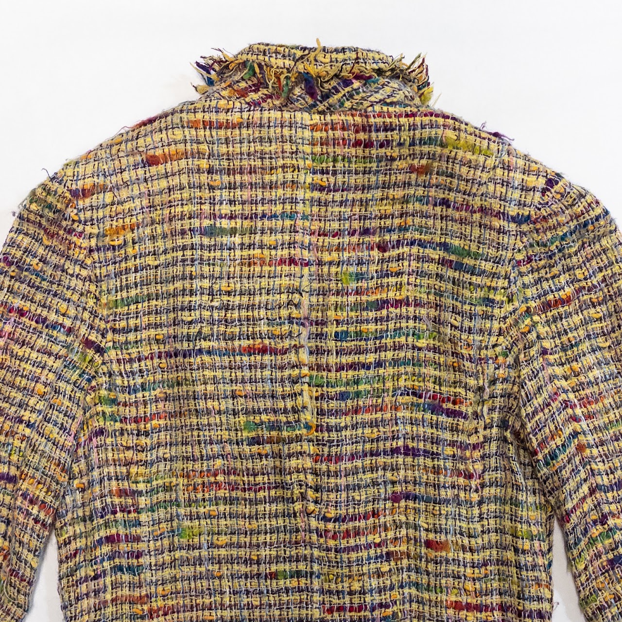 Chanel Boutique  Vintage Rainbow Fringe Jacket