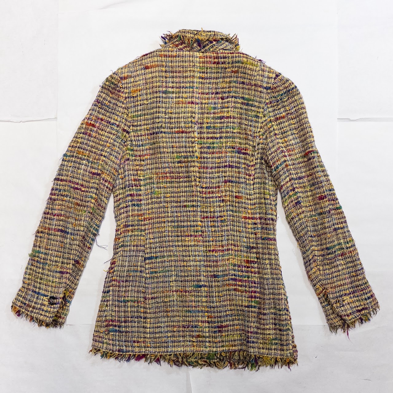 Chanel Boutique  Vintage Rainbow Fringe Jacket