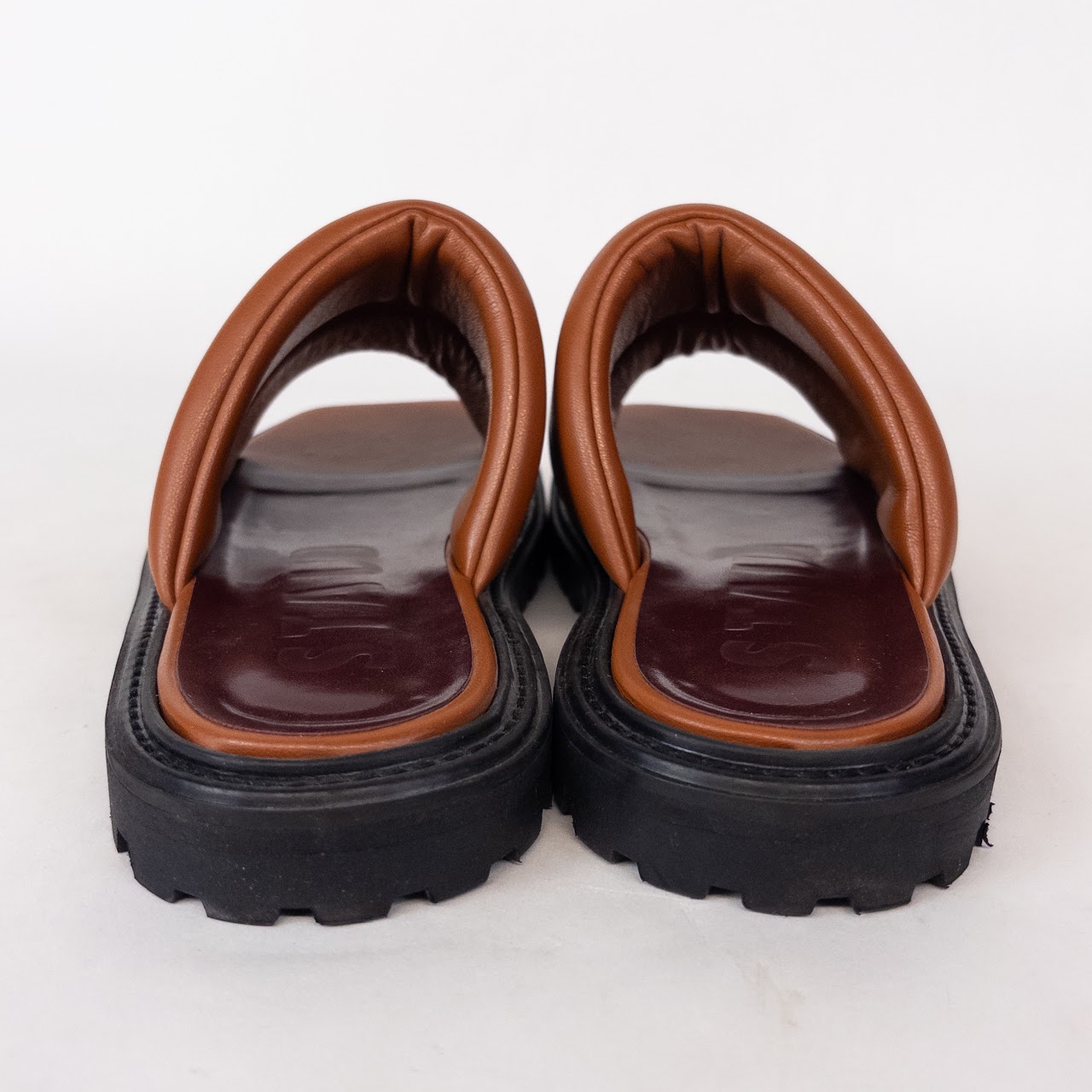 Staud Astro Padded Vegan Leather Slides