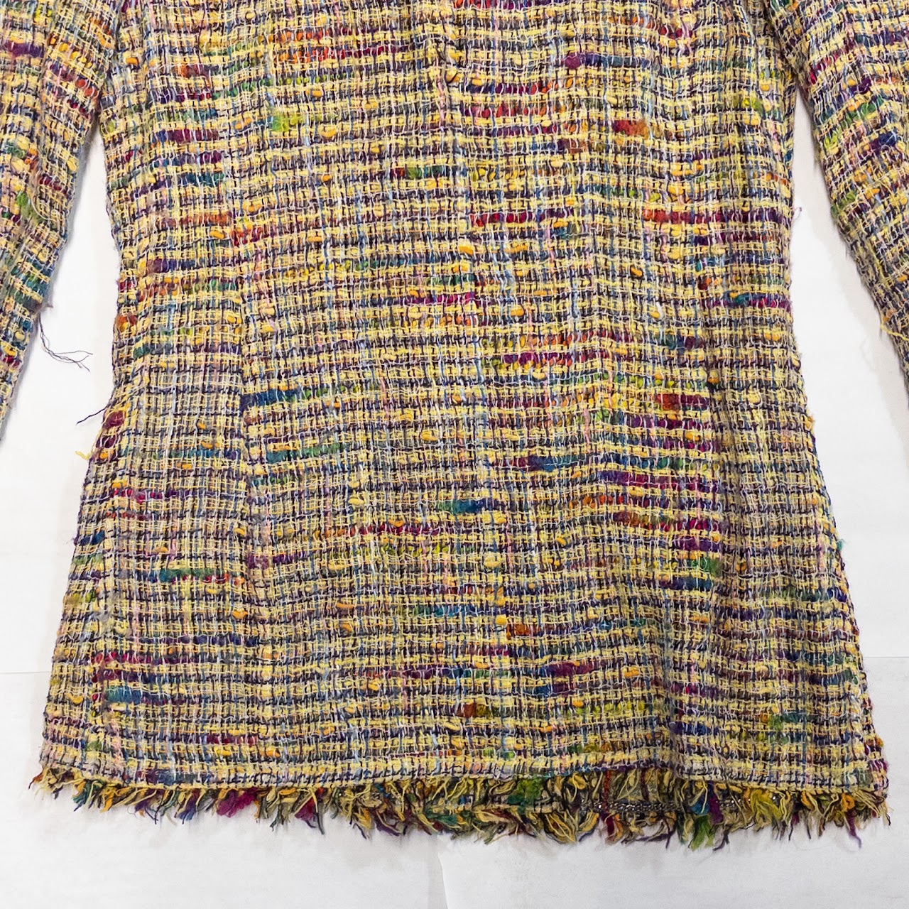 Chanel Boutique  Vintage Rainbow Fringe Jacket