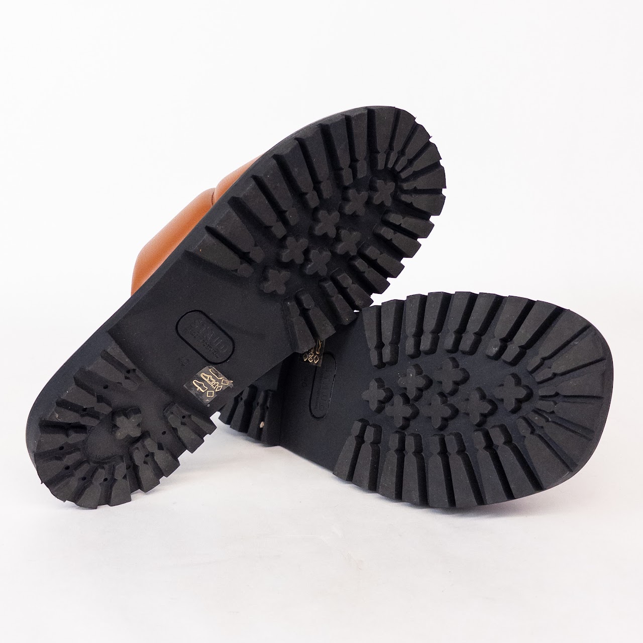 Staud Astro Padded Vegan Leather Slides