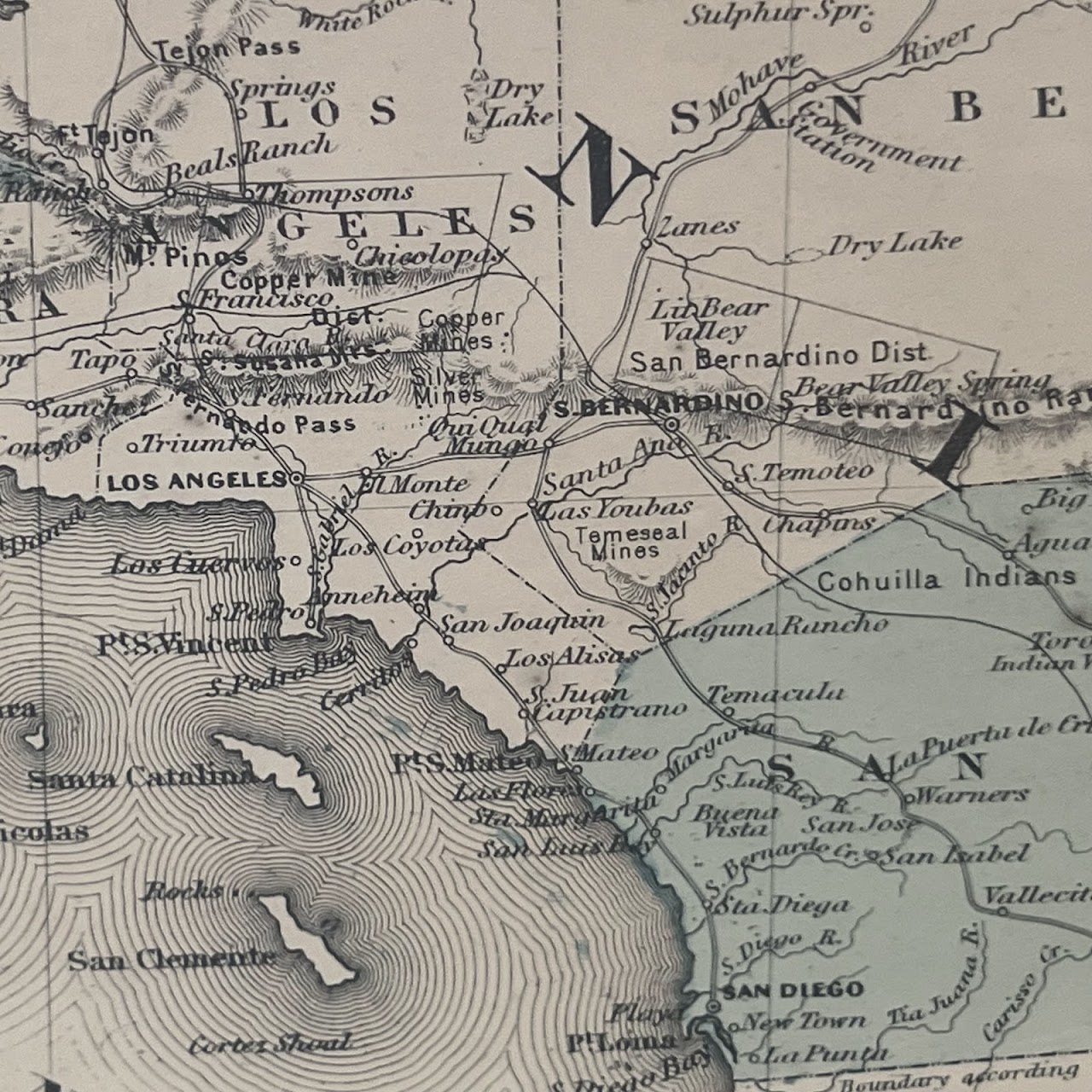 Civil War Era 'Johnson's California, with Utah, Nevada, Colorado...' Map, Circa 1866