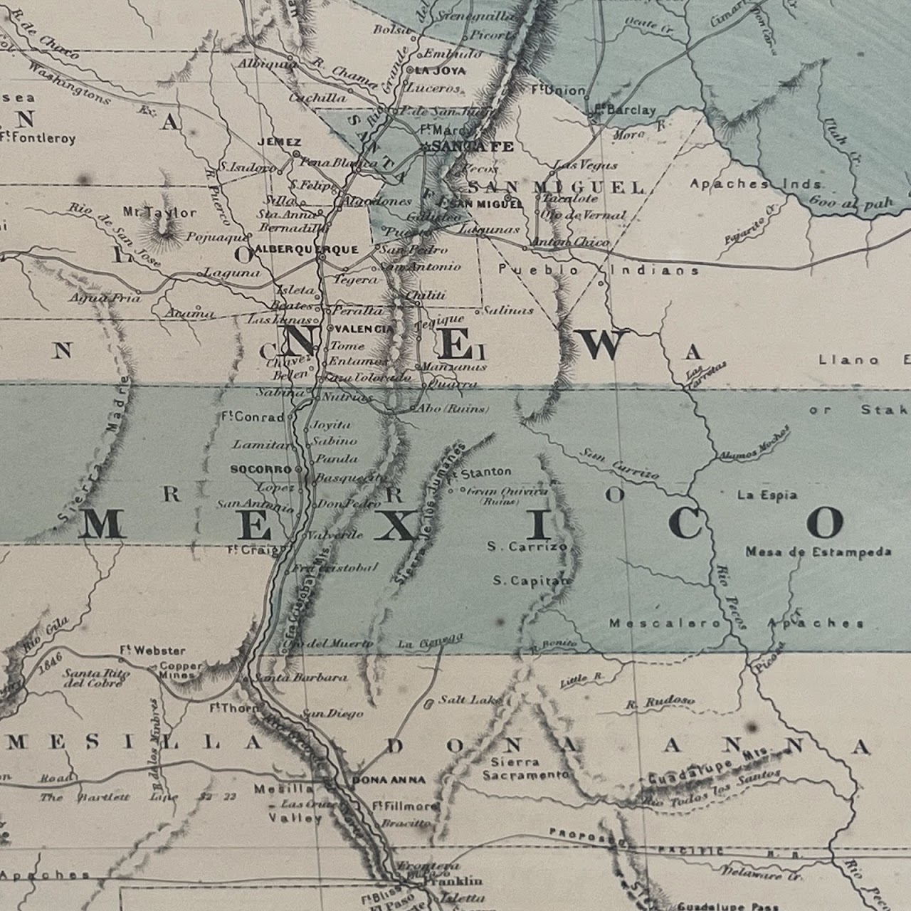 Civil War Era 'Johnson's California, with Utah, Nevada, Colorado...' Map, Circa 1866