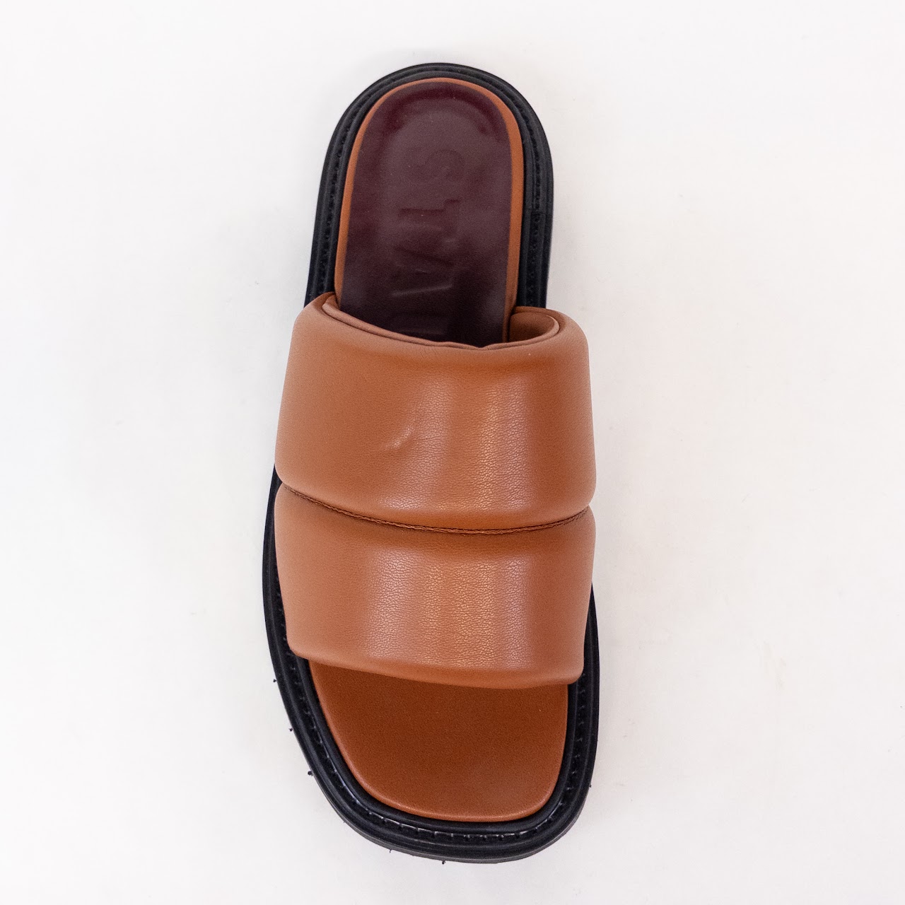 Staud Astro Padded Vegan Leather Slides