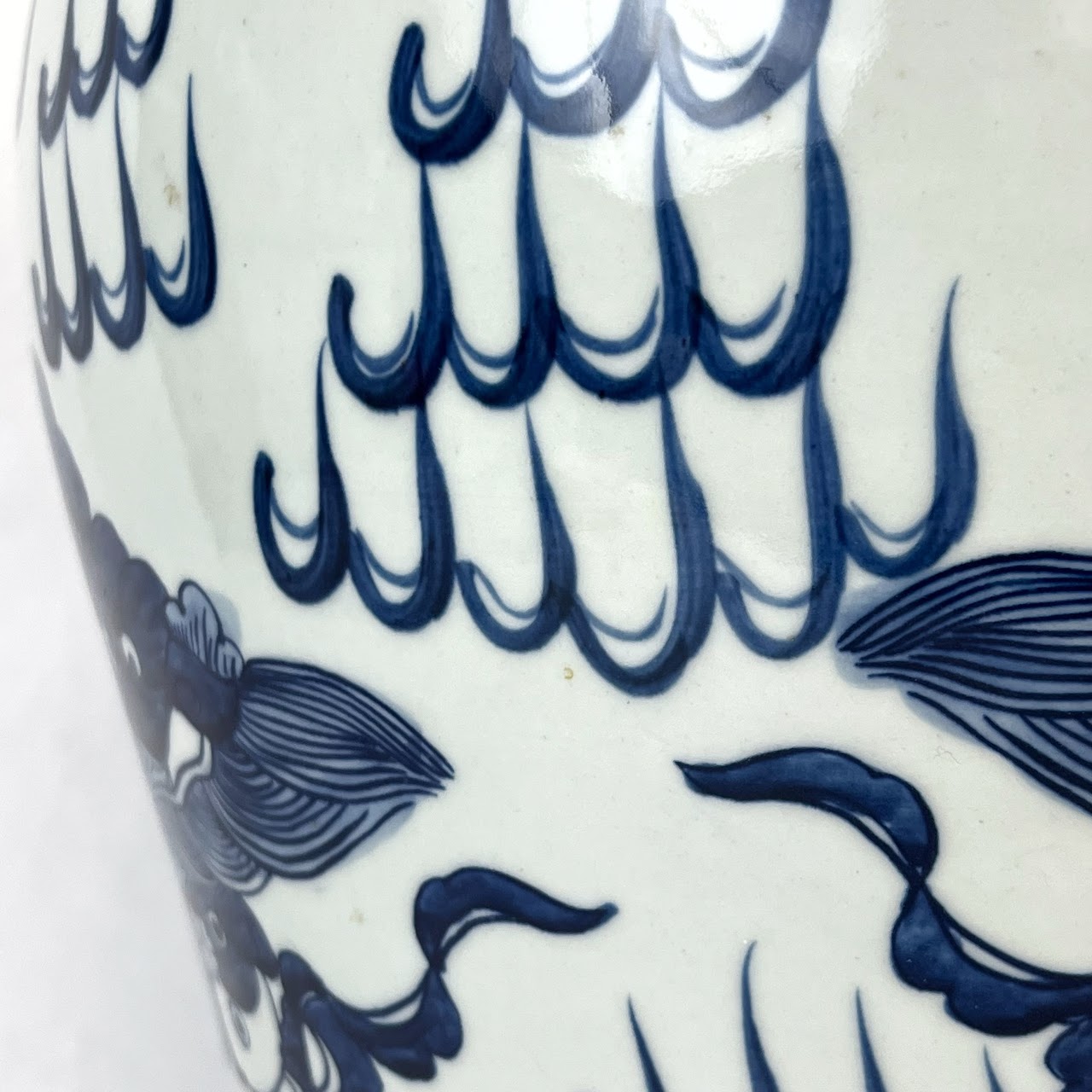 Chinese Contemporary Porcelain Dragon Garden Stool