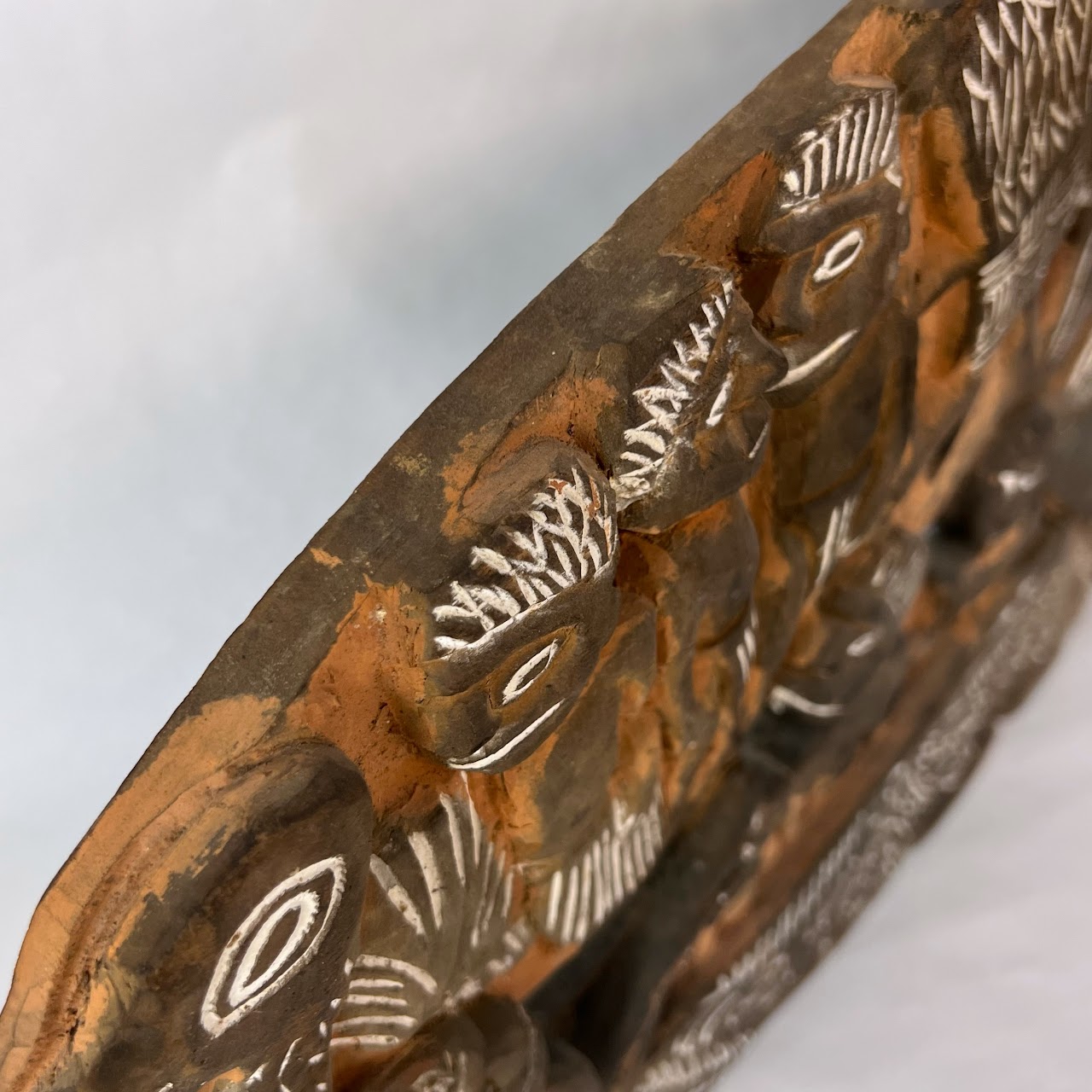 Papua New Guinean Carved Banyan Storyboard
