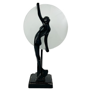 Art Deco Revival Figural Table Lamp