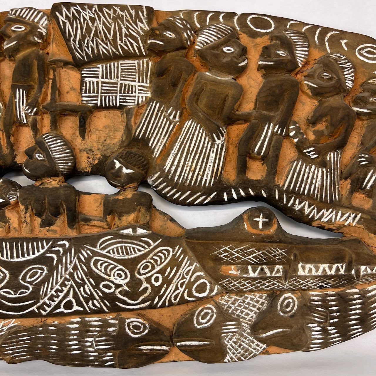 Papua New Guinean Carved Banyan Storyboard