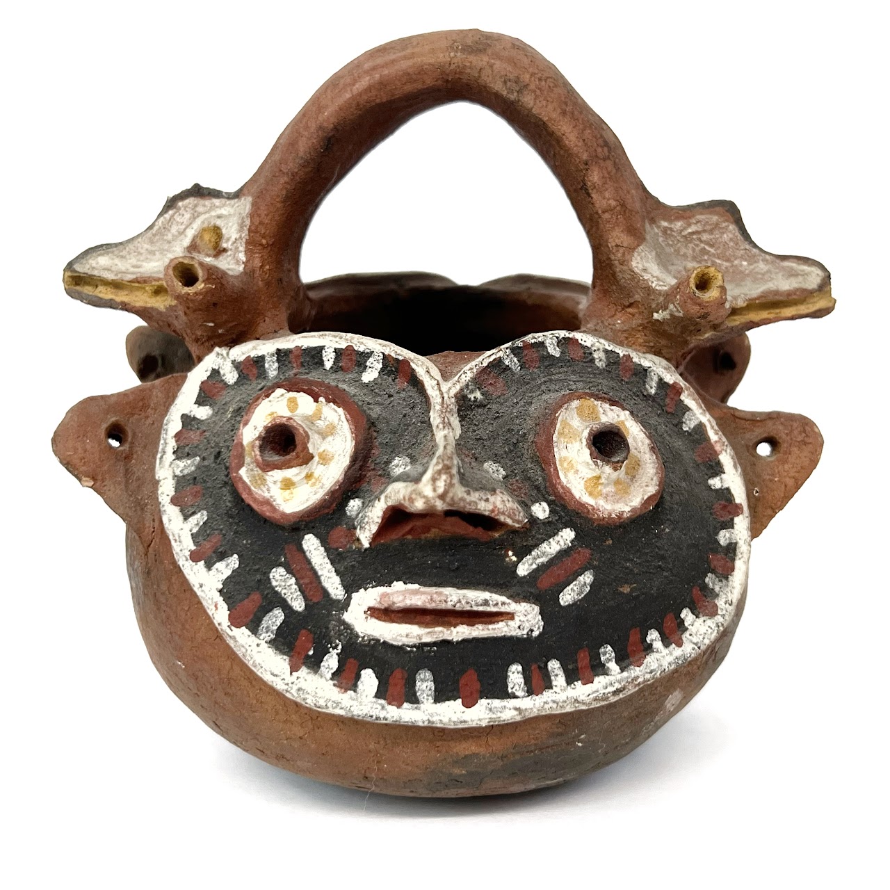 Papua New Guinean Janus Form Ceramic Vessel