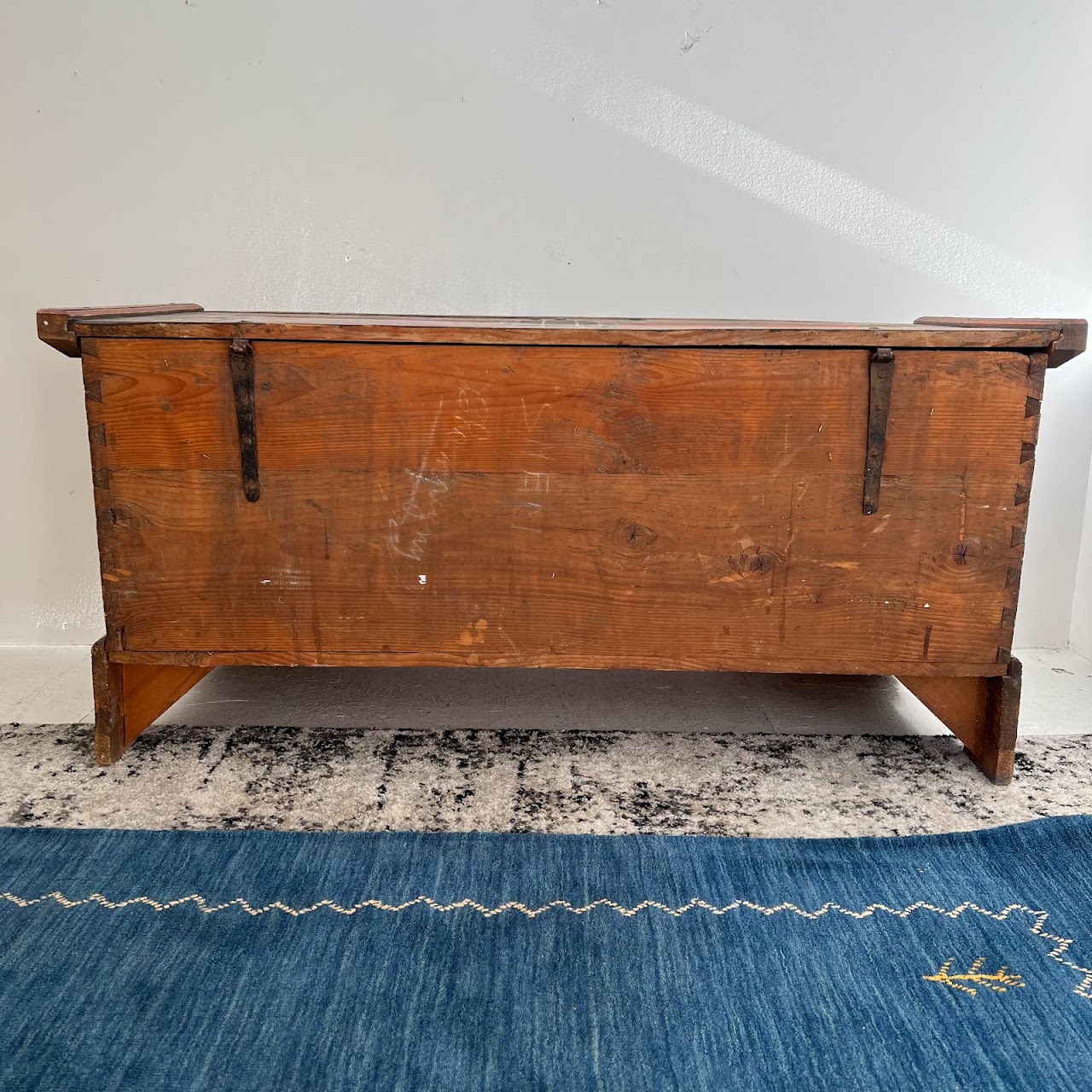 18th C. Alsatian Hand-Painted Wedding Chest