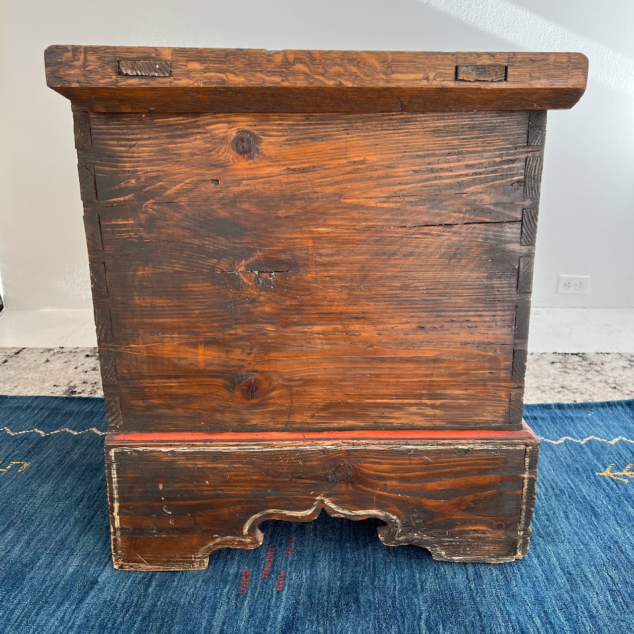 18th C. Alsatian Hand-Painted Wedding Chest