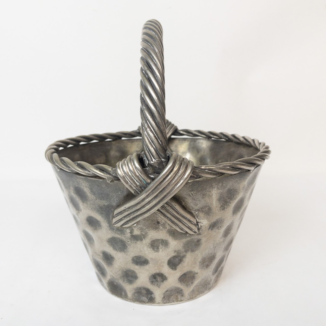 Cast Metal Decorative Basket