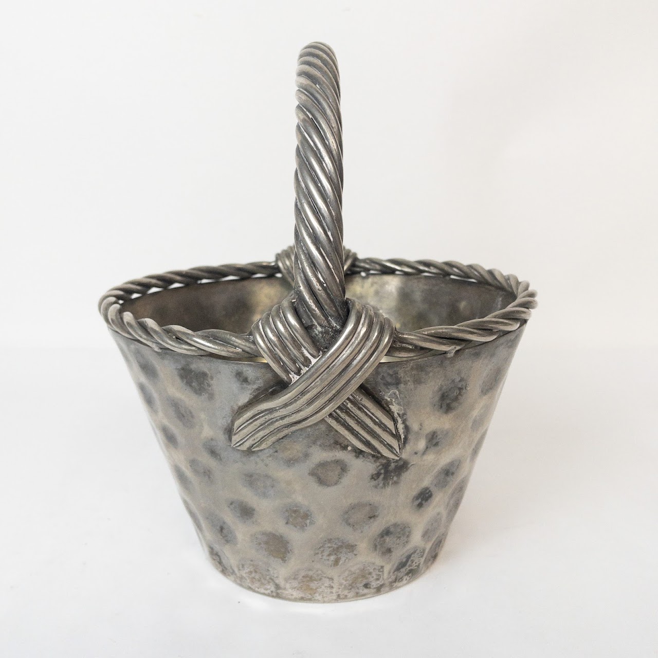 Cast Metal Decorative Basket