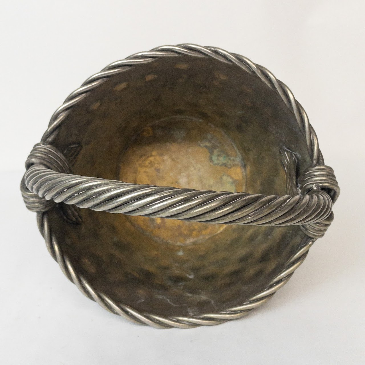 Cast Metal Decorative Basket