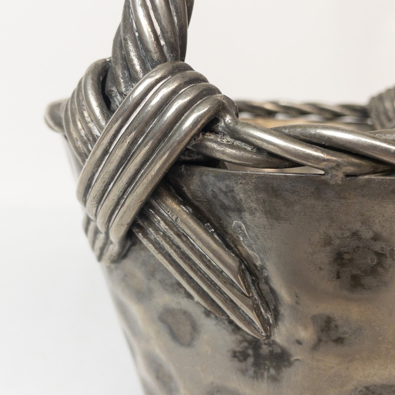 Cast Metal Decorative Basket