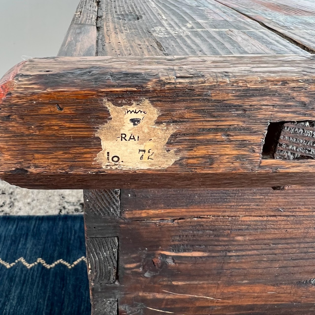 18th C. Alsatian Hand-Painted Wedding Chest