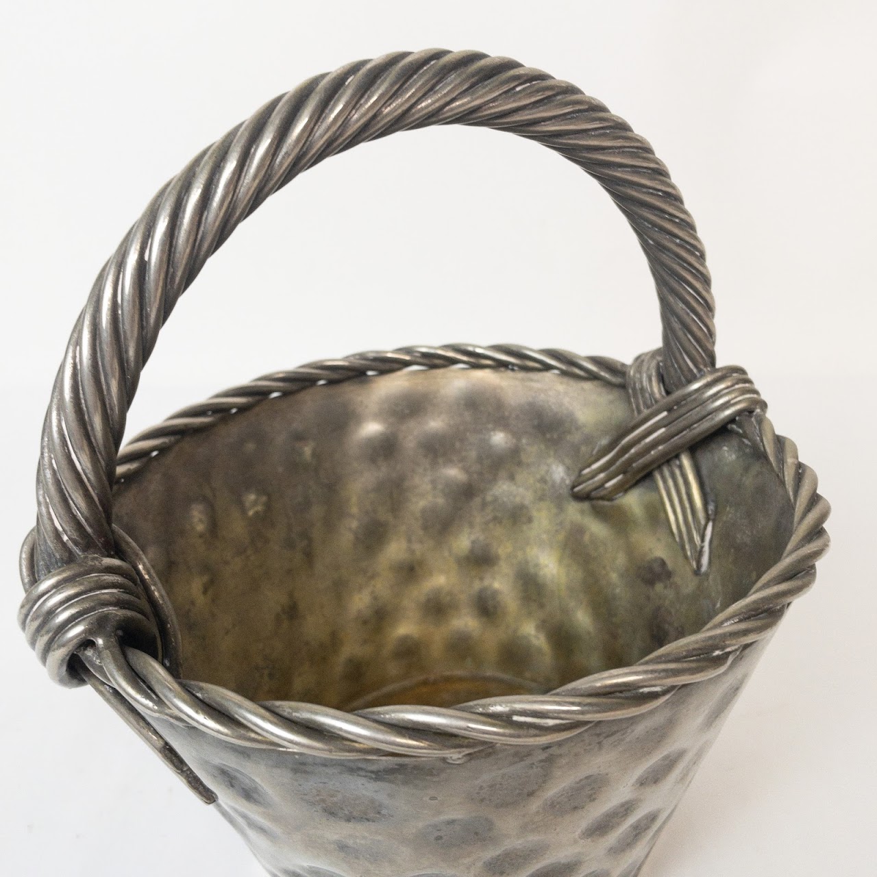 Cast Metal Decorative Basket