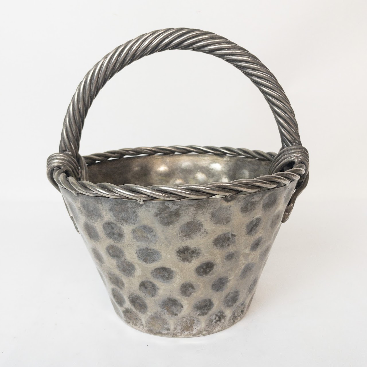 Cast Metal Decorative Basket