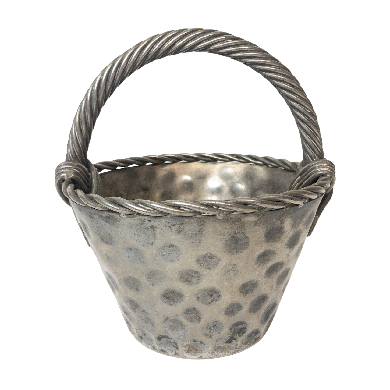 Cast Metal Decorative Basket