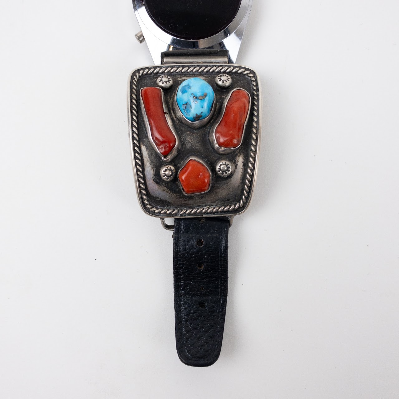 1970's LED Watch with Navajo Sterling Bracelet