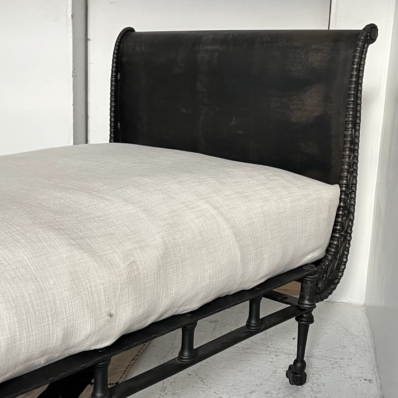 Restoration Hardware 19th C. French Empire Style Cast Iron Daybed