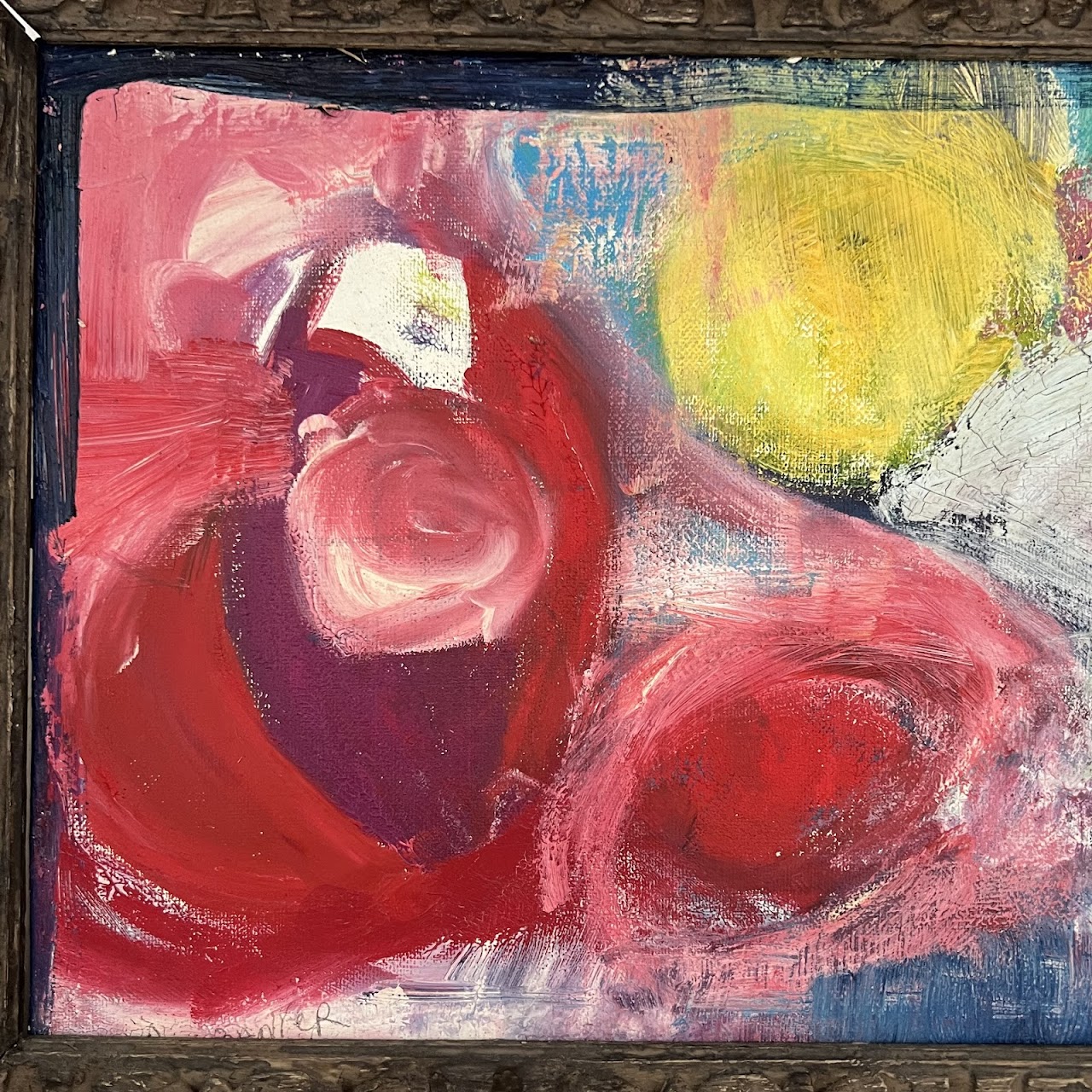 Amy Banker Signed Abstract Oil Painting