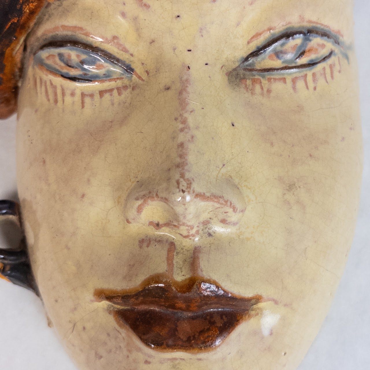 Walter Bosse Ceramic Wall Mask Sculpture Pair