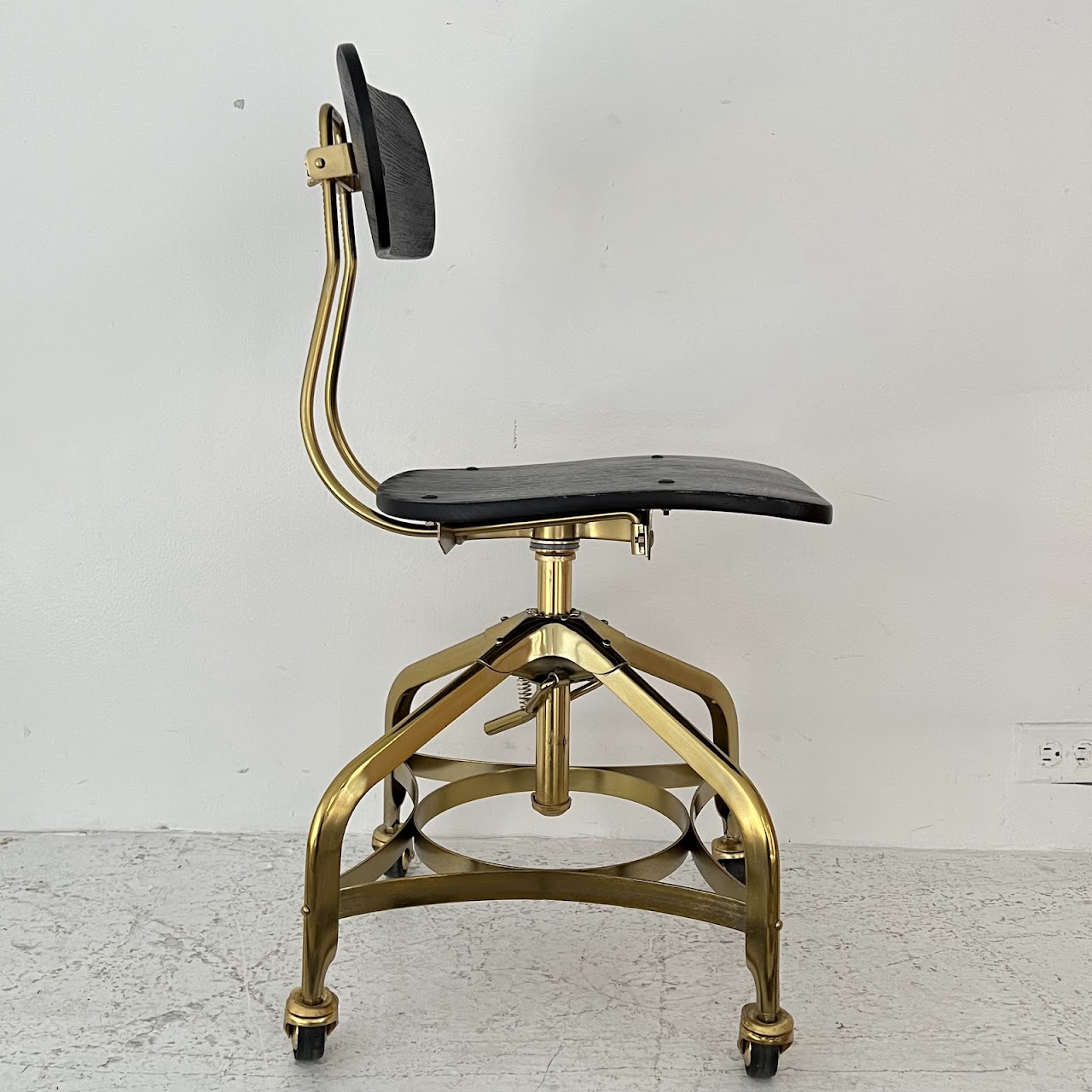 Industrial Style Rolling Desk Chair