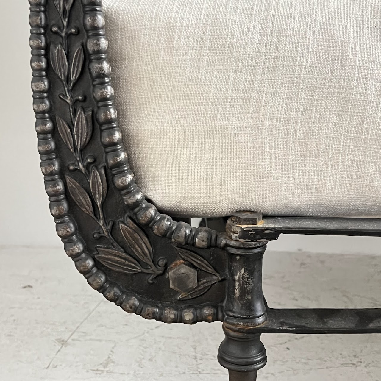 Restoration Hardware 19th C. French Empire Style Cast Iron Daybed