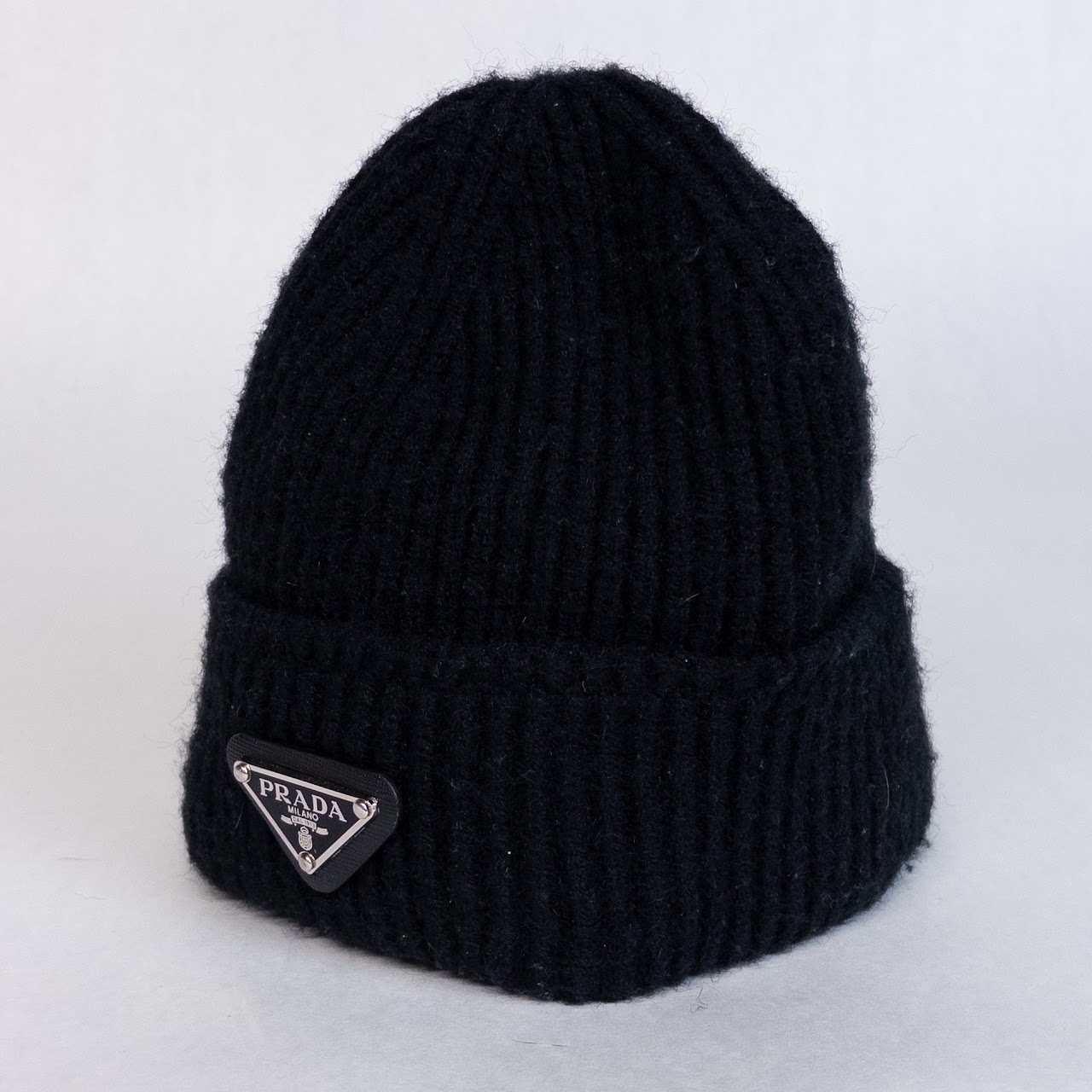 Prada Cable Knit Beanie