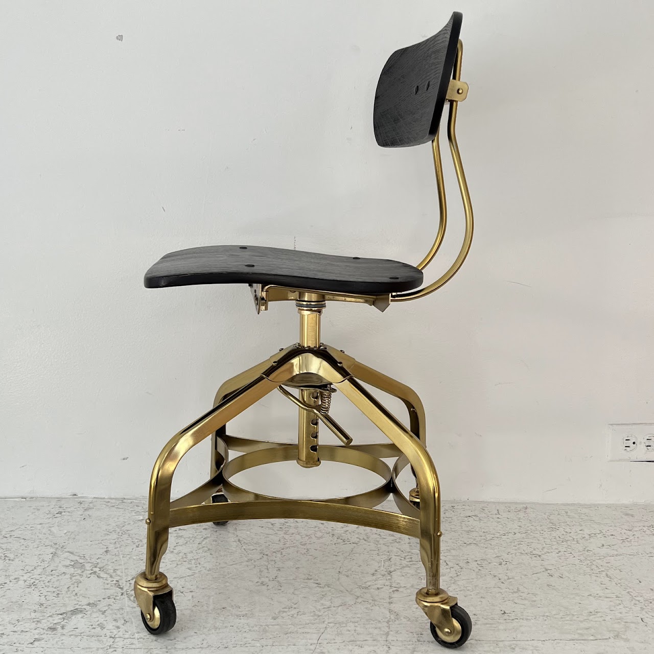 Industrial Style Rolling Desk Chair