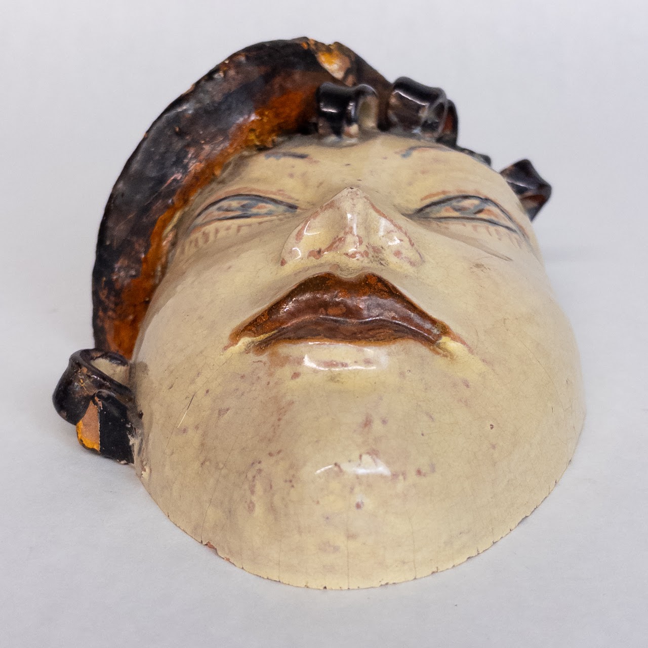 Walter Bosse Ceramic Wall Mask Sculpture Pair