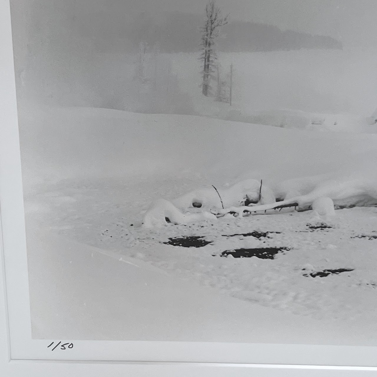 Gifford Ewing Signed Snowy Landscape Photograph #2