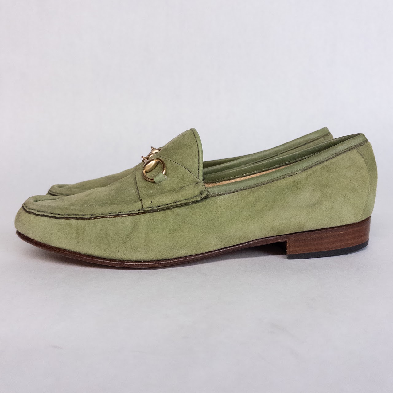 Gucci Suede Horsebit Loafers