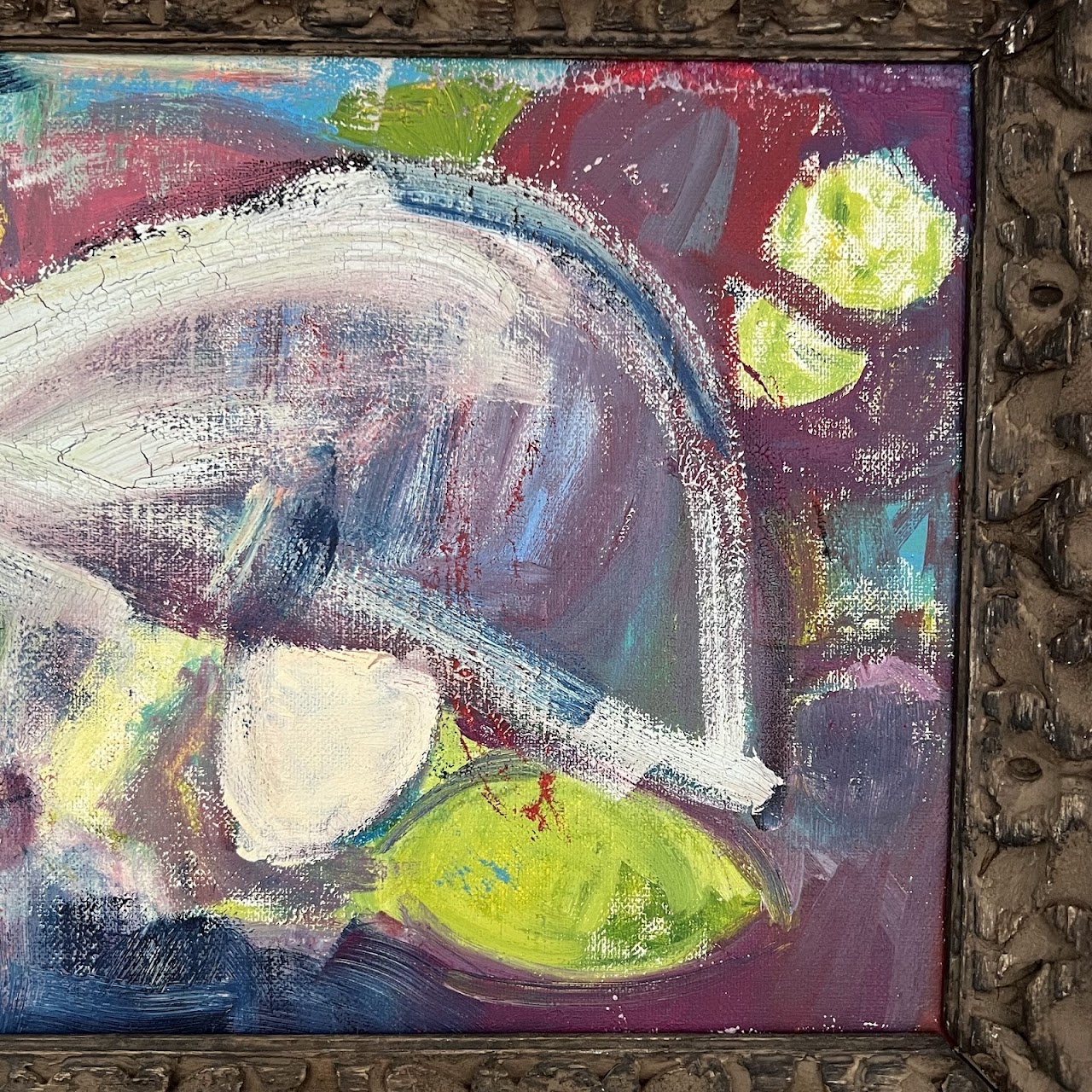 Amy Banker Signed Abstract Oil Painting