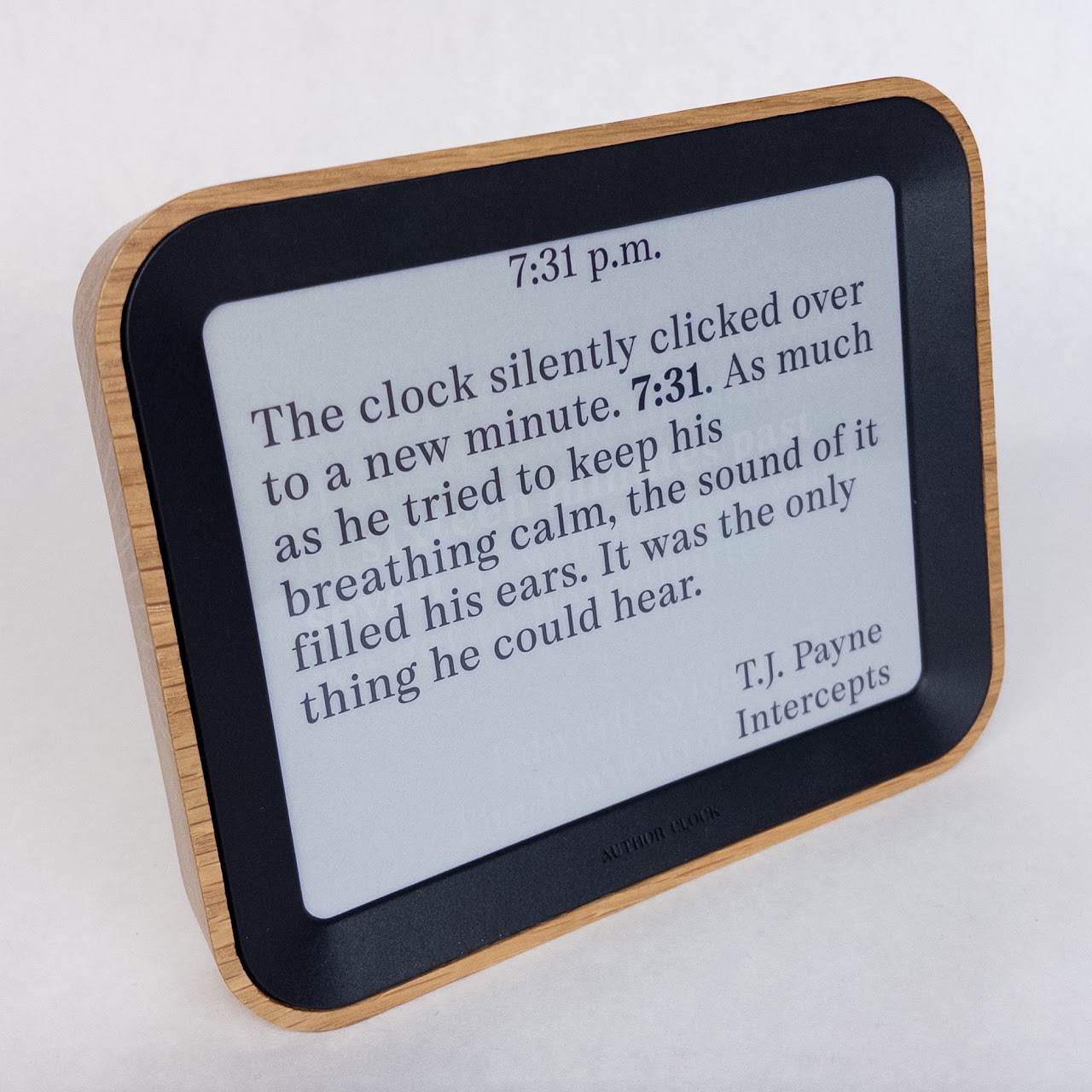 Author Clock from MoMA Design Store NEW