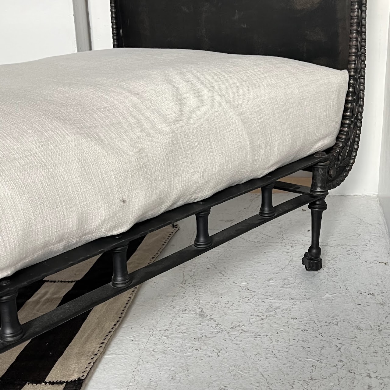 Restoration Hardware 19th C. French Empire Style Cast Iron Daybed