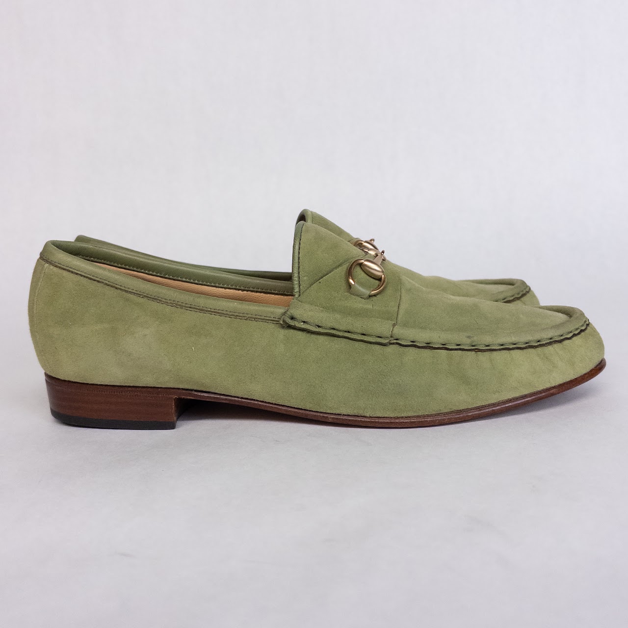 Gucci Suede Horsebit Loafers