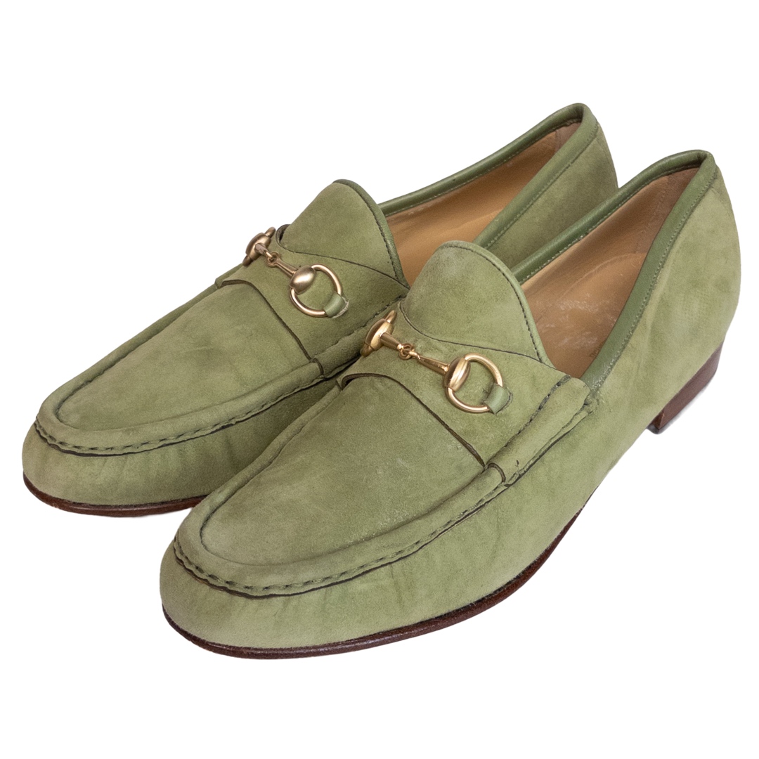 Gucci Suede Horsebit Loafers