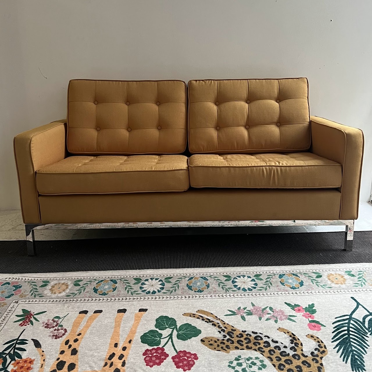 Tufted Contemporary Loveseat #2