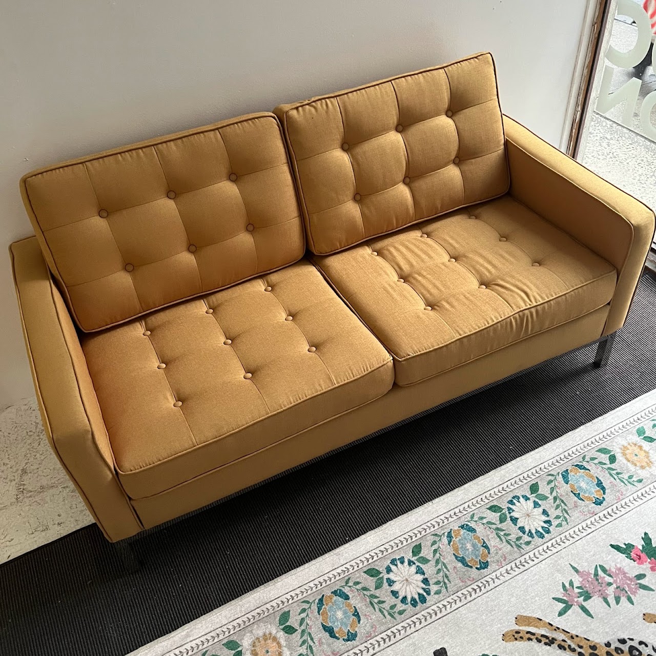 Tufted Contemporary Loveseat #2