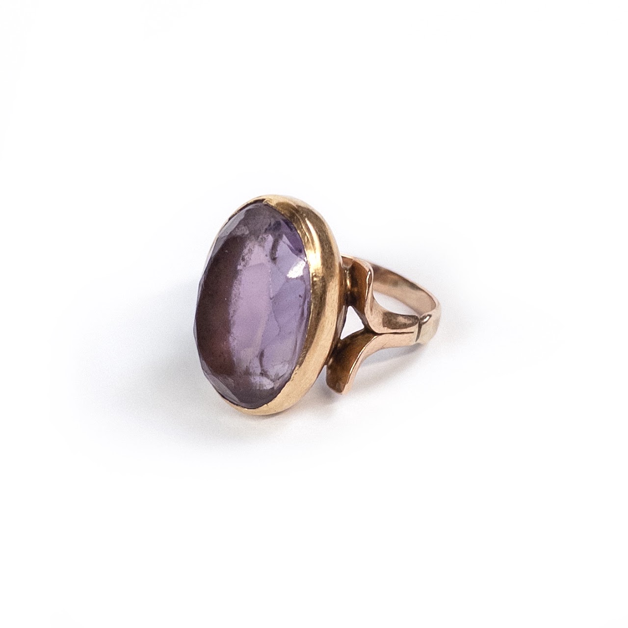 14K Gold and Amethyst Ring