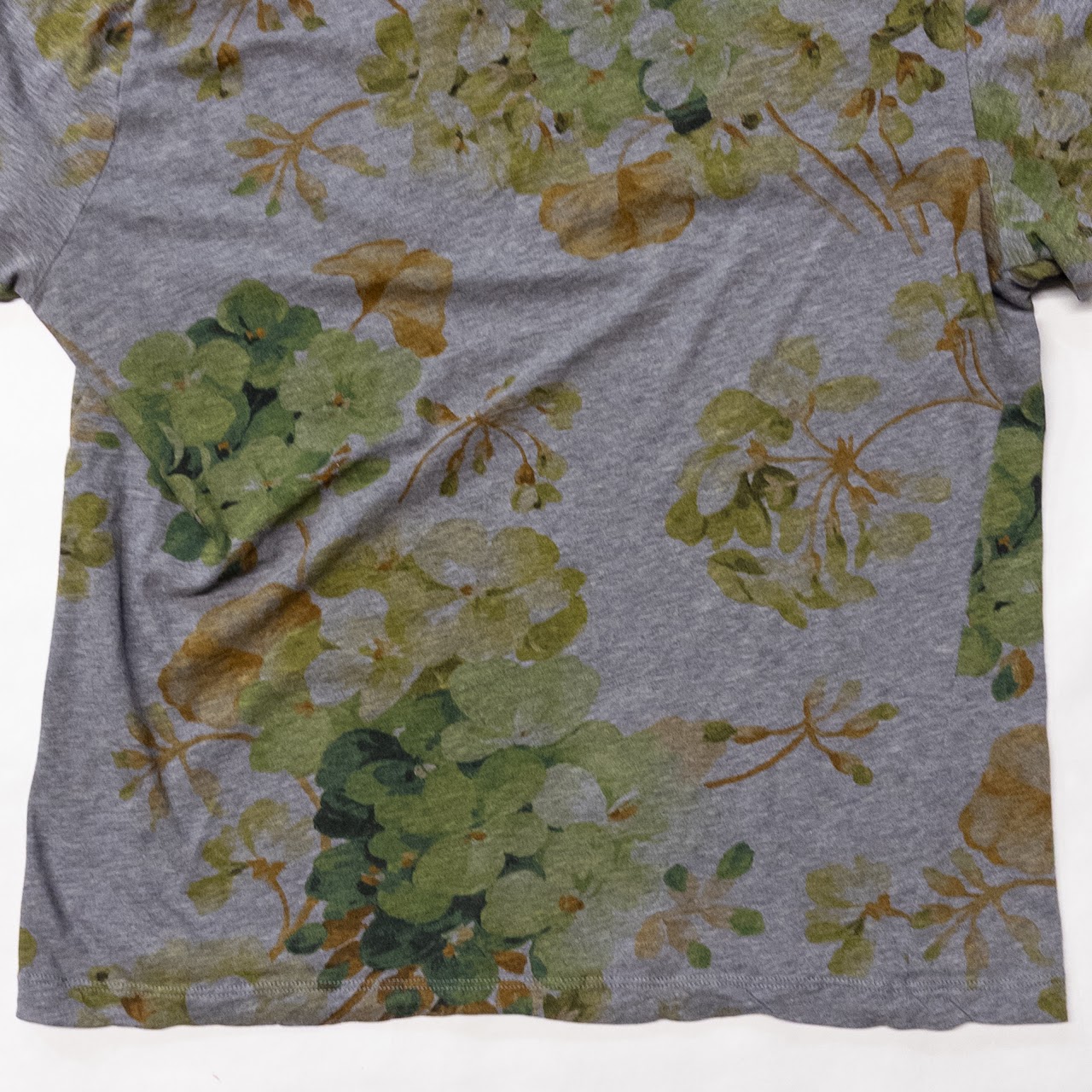 Gucci Cotton Floral Print T-Shirt