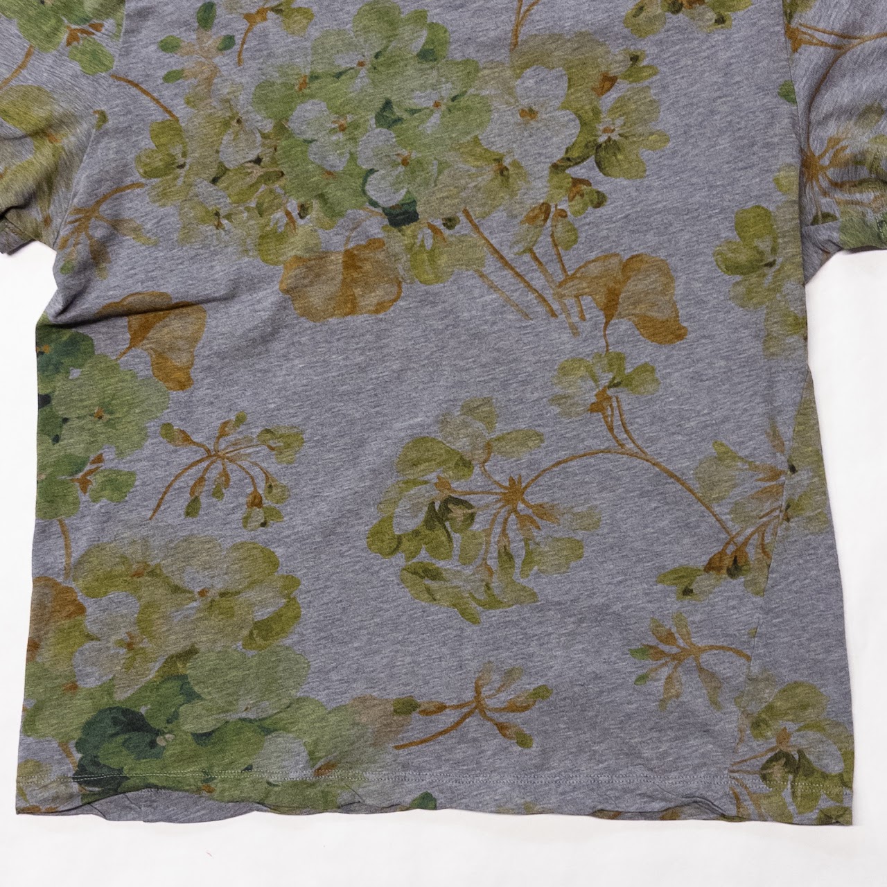 Gucci Cotton Floral Print T-Shirt