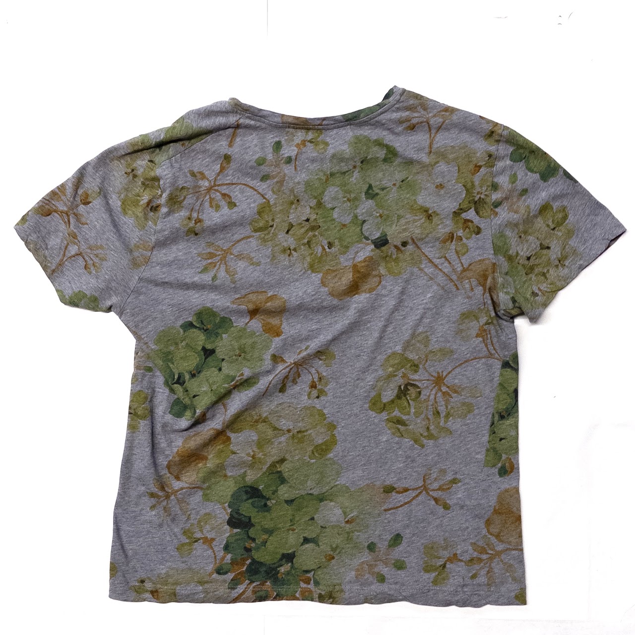 Gucci Cotton Floral Print T-Shirt