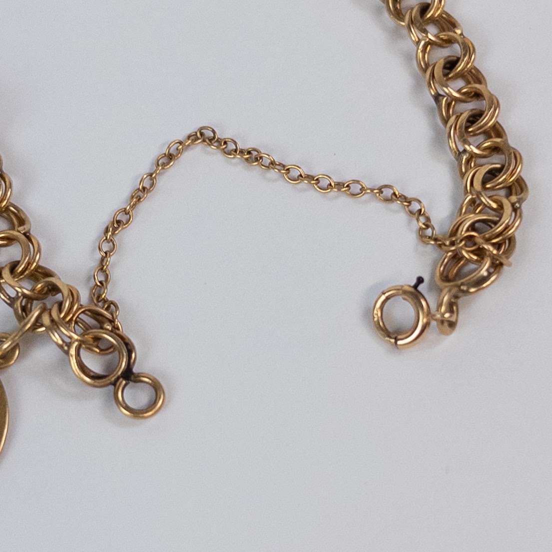 14K Gold Monogrammed Charm Bracelet