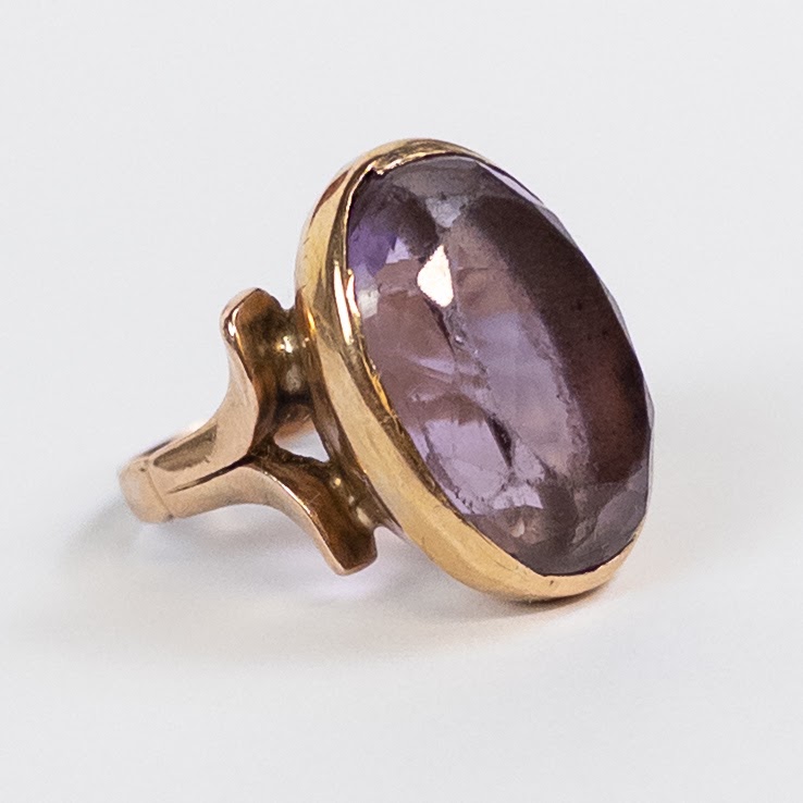 14K Gold and Amethyst Ring